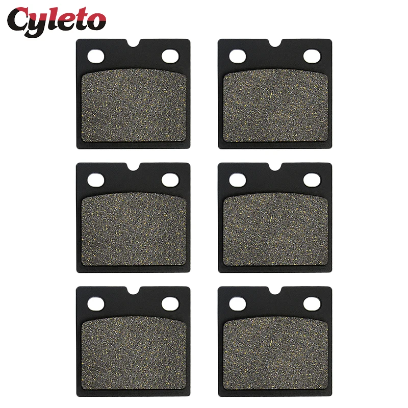 

Cyleto Motorcycle Front or Rear Brake Pads for Moto Guzzi 850 Le Mans T T3 T4 T5 California 1000 S SP GT Strada 1100 G5 V1000