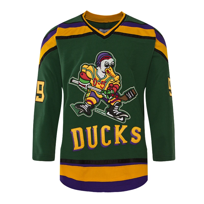 COLDOUTDOOR  ducks hockey jersey with 99 and BANKS