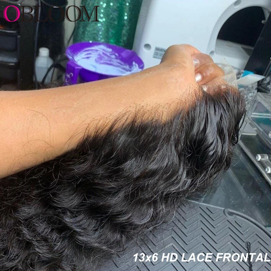

Curly 13x6 HD Lace Frontal Deep Wave Invisible 5x5 HD Lace Closure Only Melt Skin Pre plucked Water Wave 100% HD Human Hair