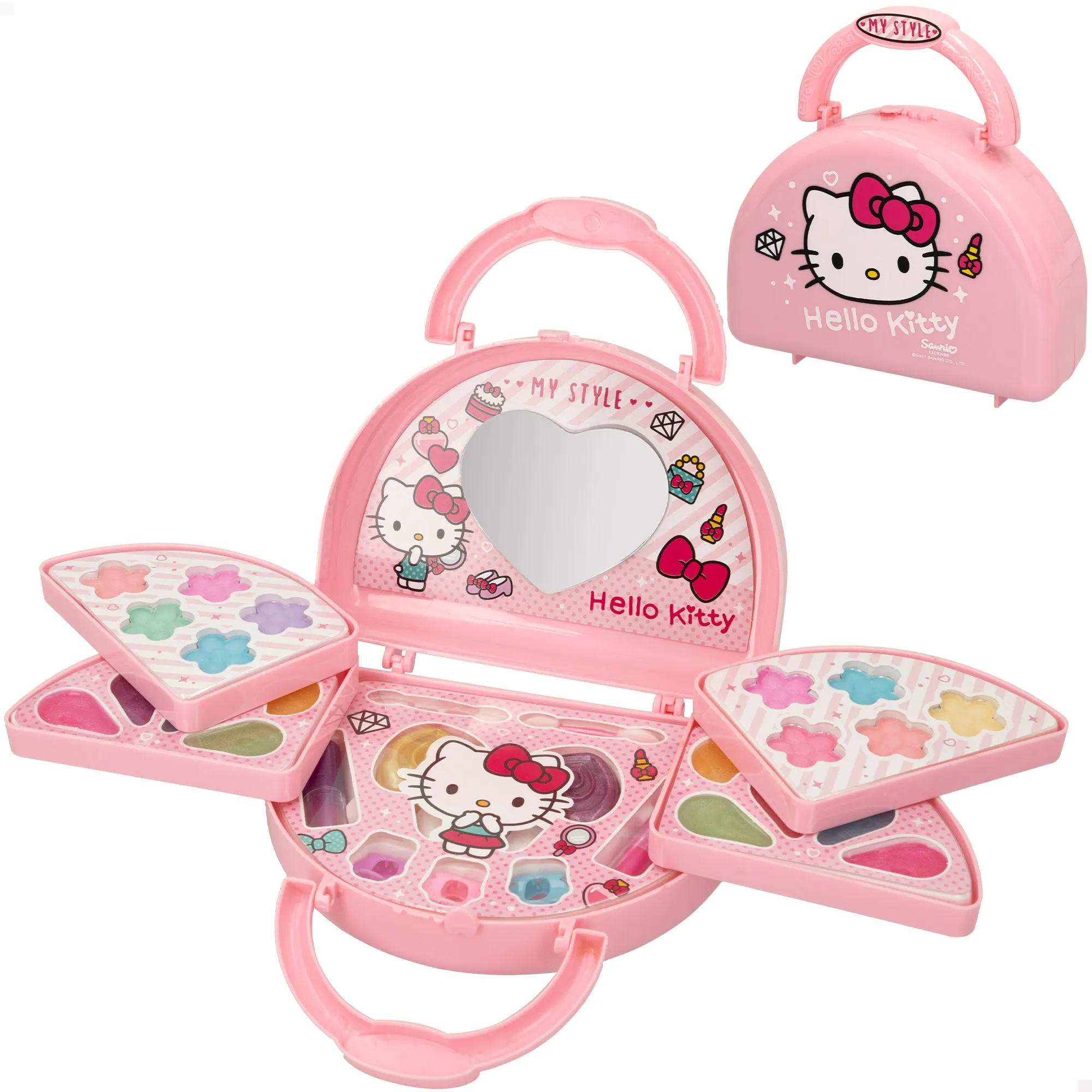 Hello Kitty makeup bag, children's makeup bag, Hello Kitty makeup Set for girls and boys 5 years old, pints, manicure toy, Hello kitty toys, gifts for girls, makeup case