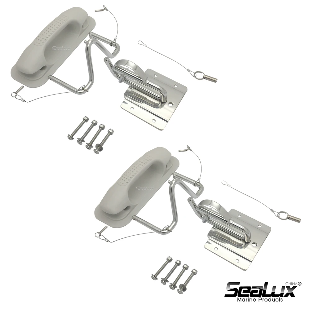 Sealux 2 sets per package Insta-lock Quick Davits set for inflatable boats with handle pad for Marine Yacht