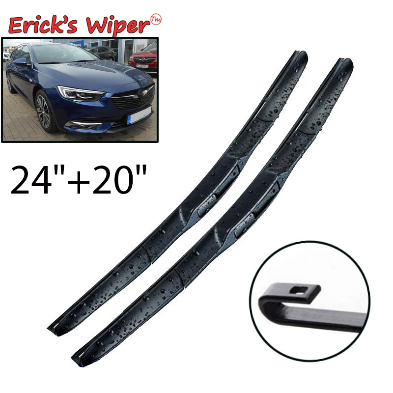 Erick's Wiper LHD Front Hybrid Wiper Blades For Opel Insignia B 2017 - 2023 Windshield Windscreen Window Rain Brushes 24