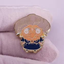 Old Witch Enamel Pin Classic Cartoon Character Brooch Anime Periphery Badge Fashion Lapel Pin Accessories Fans Collect Gifts