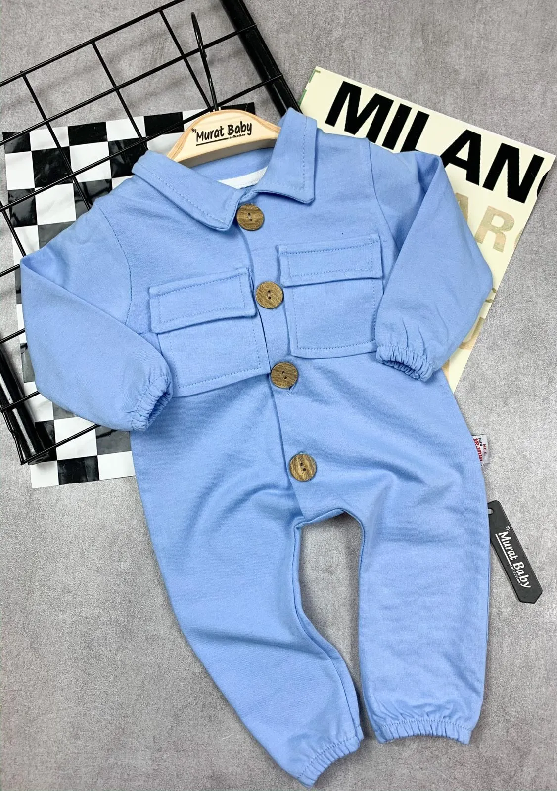 Front Button Pocket Overalls Baby Clothing Baby Style Baby Seasonal