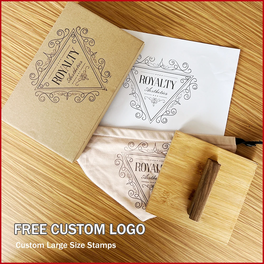 Custom Large Size Stamp Wooden Rubber Stamp Personalised Packaging Stamps Wedding Invitation Seals Gift DIY Scrapbooking