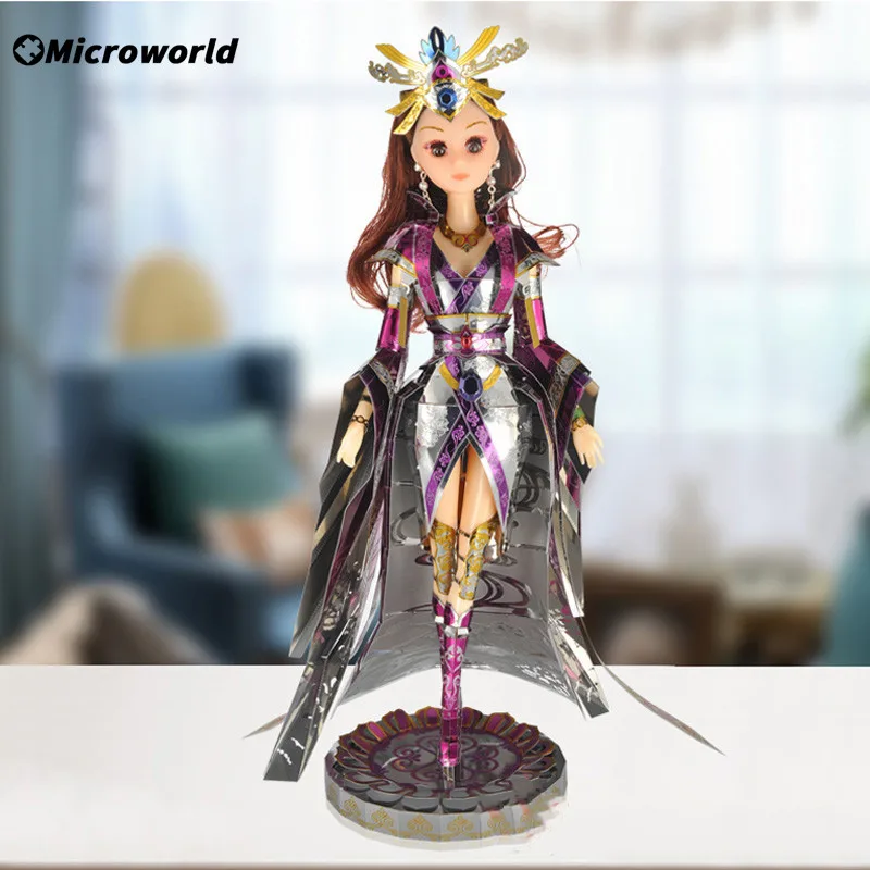 Microworld 3D Metal Jigsaws Puzzles Chinese Classic Figure SU DA JI Kits DIY Color Toys Birthdays Christams Toys for Girls Child