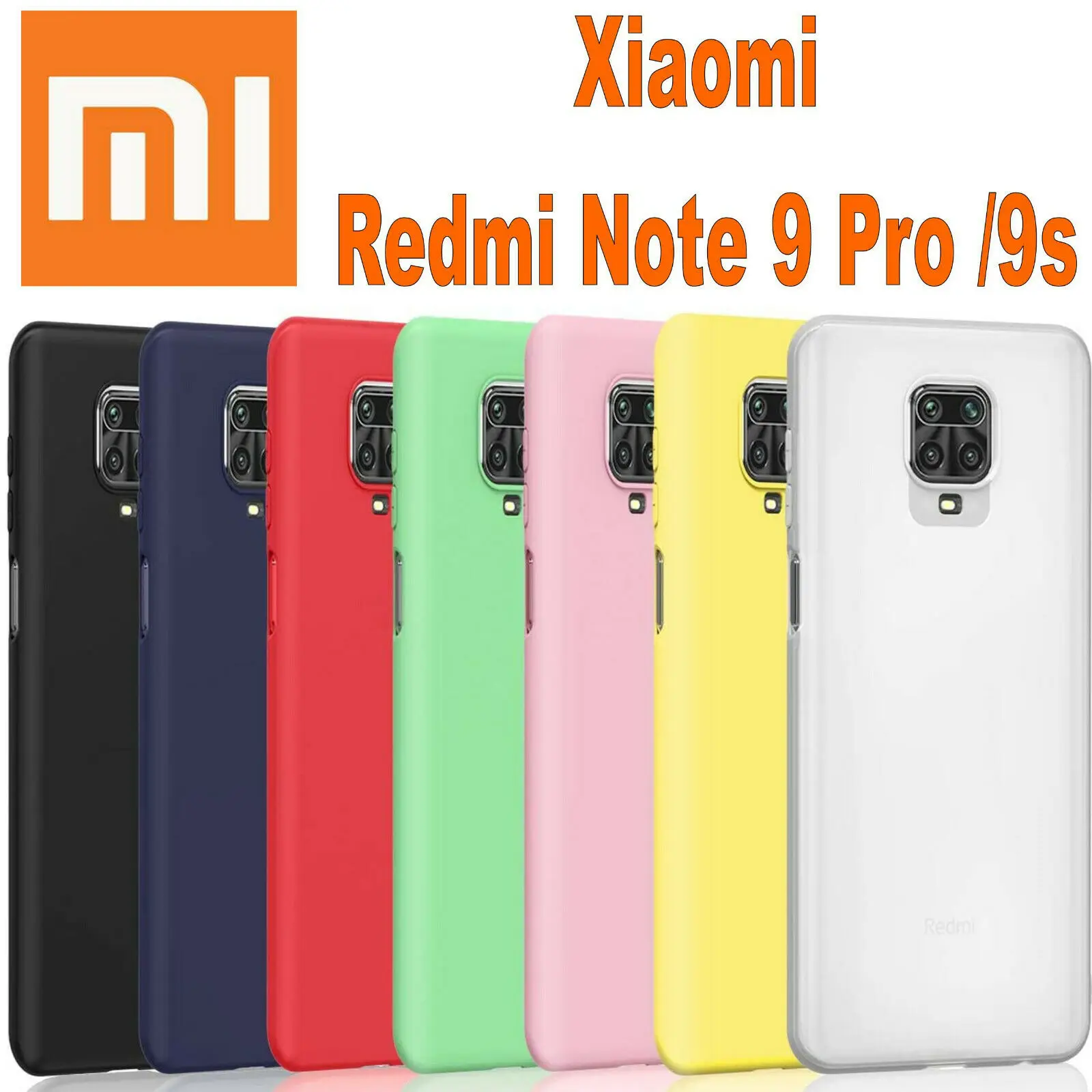 Icson Funda Compatible con  xiaomi redmi note 9s Carcasa Mate Suave es Silicona TPU