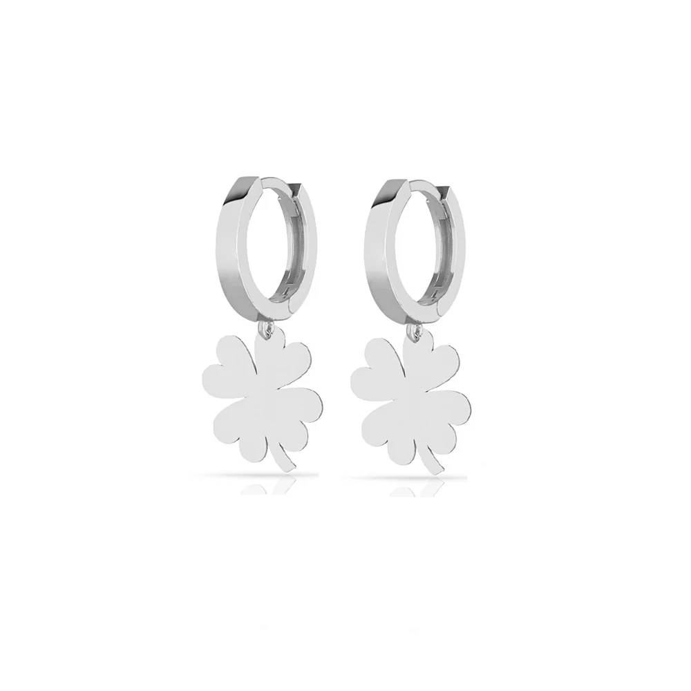 Newdesign 925 Sterling Silver Earrings Oak Leaf Jewelry For Women Rhodium Plated Drop Earrings