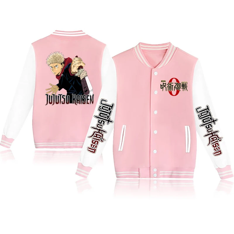 Jujutsu kaisen-Chaqueta bomber para hombre, top de anime, disfraz de cosplay, ropa deportiva harajuku, otoño