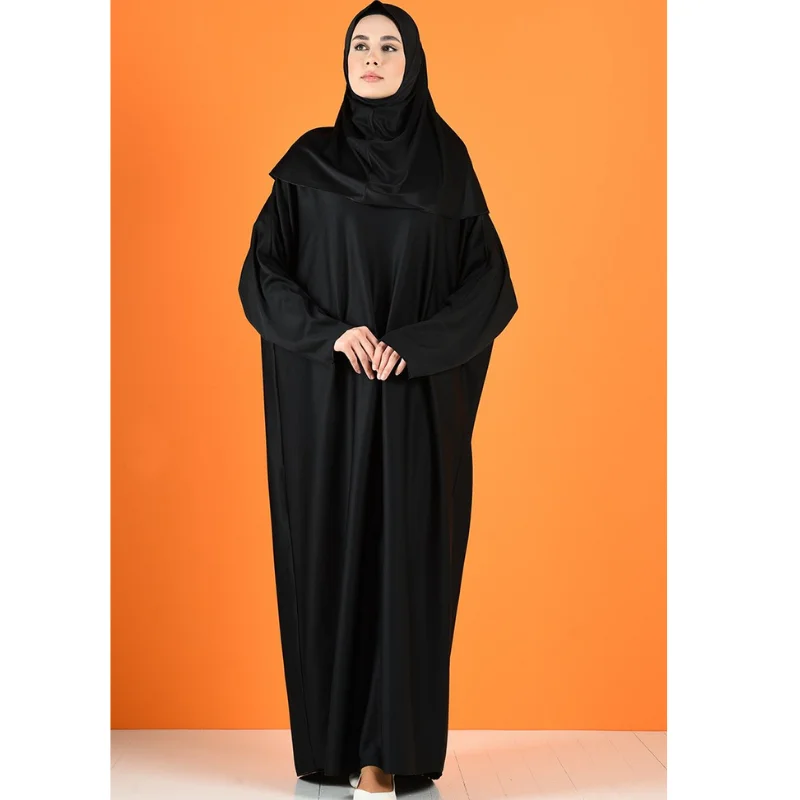 2021 new season two-piece prayer Abaya dress hijab dresses Kaftan hooded dress hijab long Khimar modest Islamic Islamic Turkey