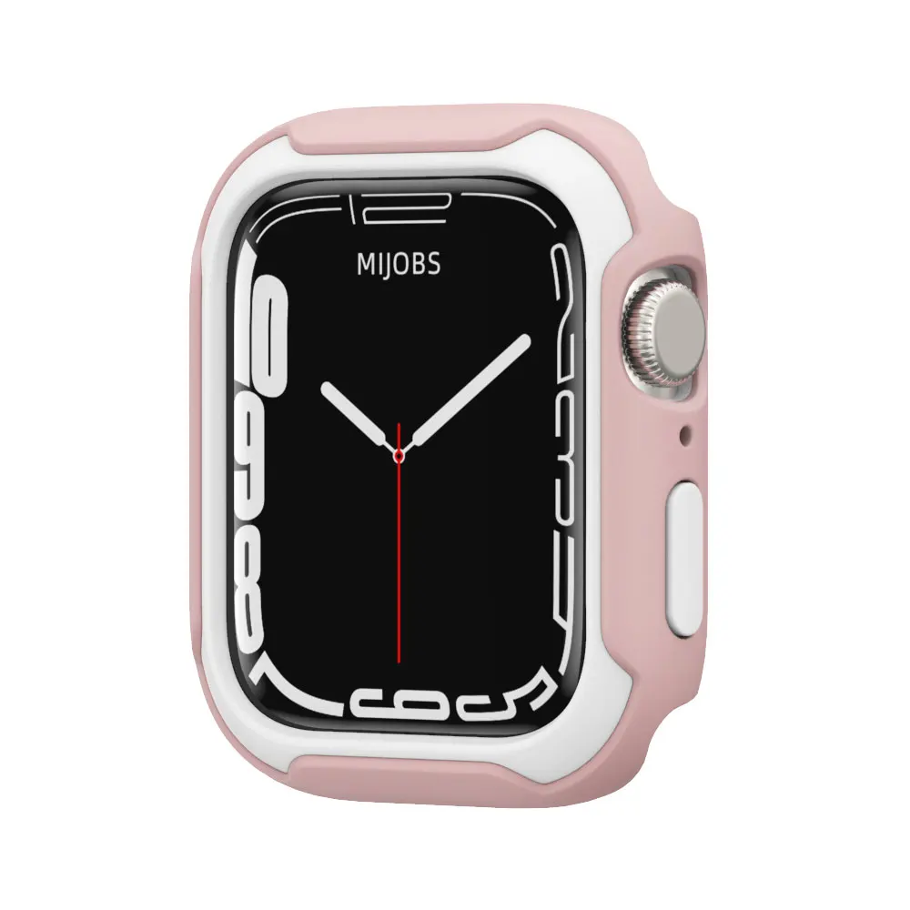 Funda protectora para Apple iwatch 7, Protector de pantalla de parachoques de plástico, serires, 41mm, 45mm