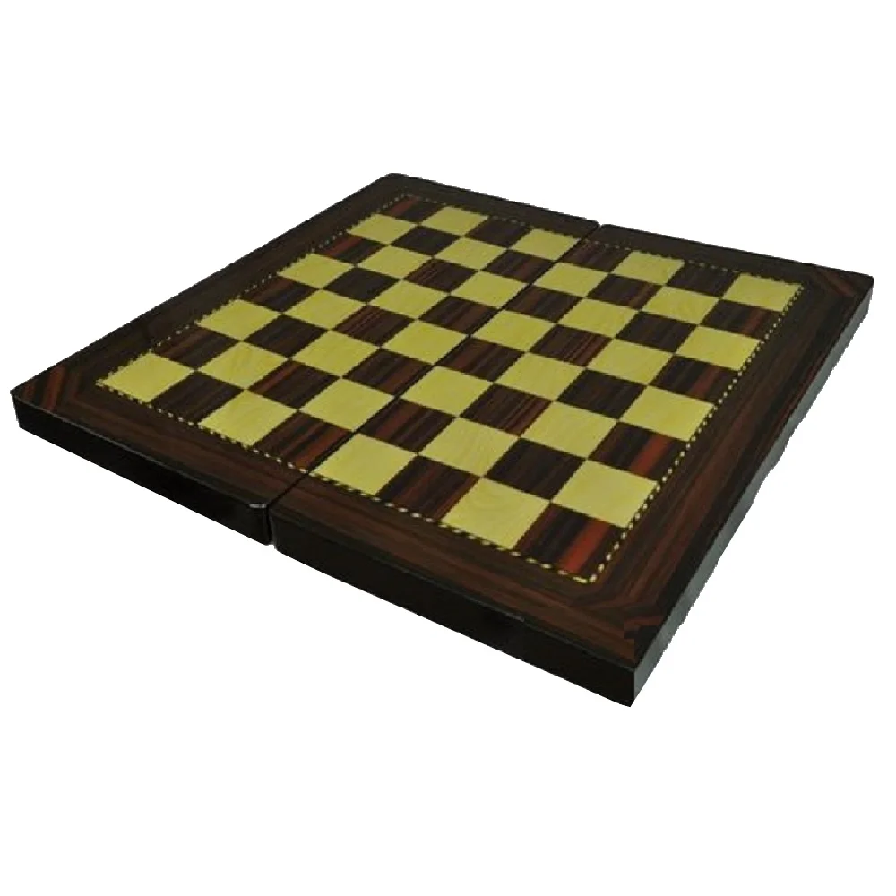 Luxury Walnut Backgammon Checkers Wooden Folding Backgammon