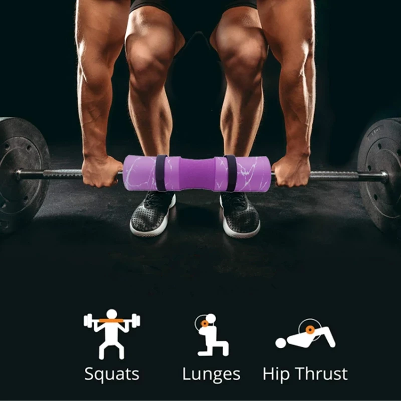 Barbell Pad for Squats, Lunges and Hip Thrusts - Squat Pad Weight Lifting Bar Cushion Pad Protector for Neck and Shoulder