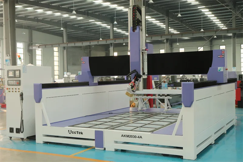 AccTek Big Workingarea Customized Lower Table CNC Router with Auto tool Change Systerm for Wood Plastic 3D Cutting Engraving