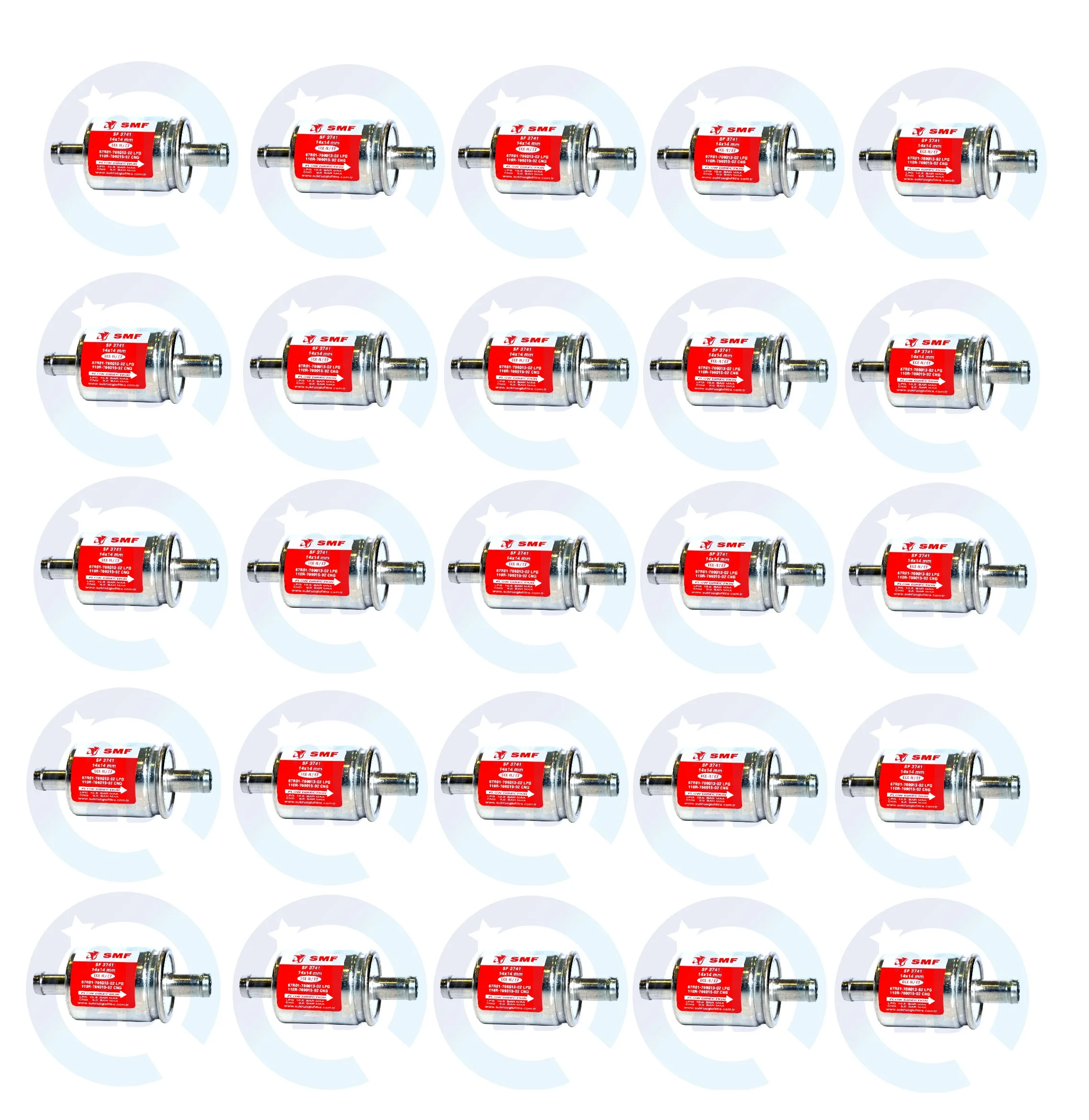 25 Pieces LPG /CNG/GPL Filters 14mmx14mm for Landi and Landirenzo