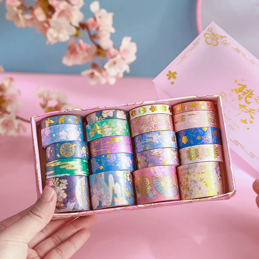 Washi Tape School Scrapbooking Supplies Pretty Bookstore And Stationery Decorative Assorted Colored Paper Banners Diary Stickers