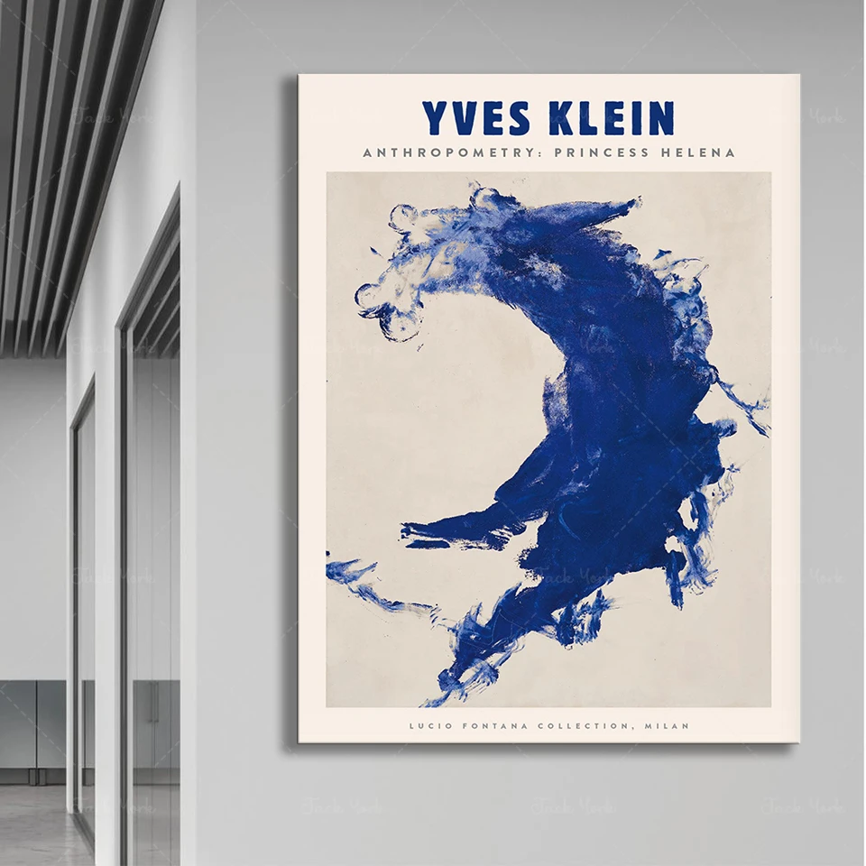 

Yves Klein Digital Art Print, Exhibition Art Poster, Yves Klein Poster, Blue Print, Monochrome Print Art, Klein Art, French Mod