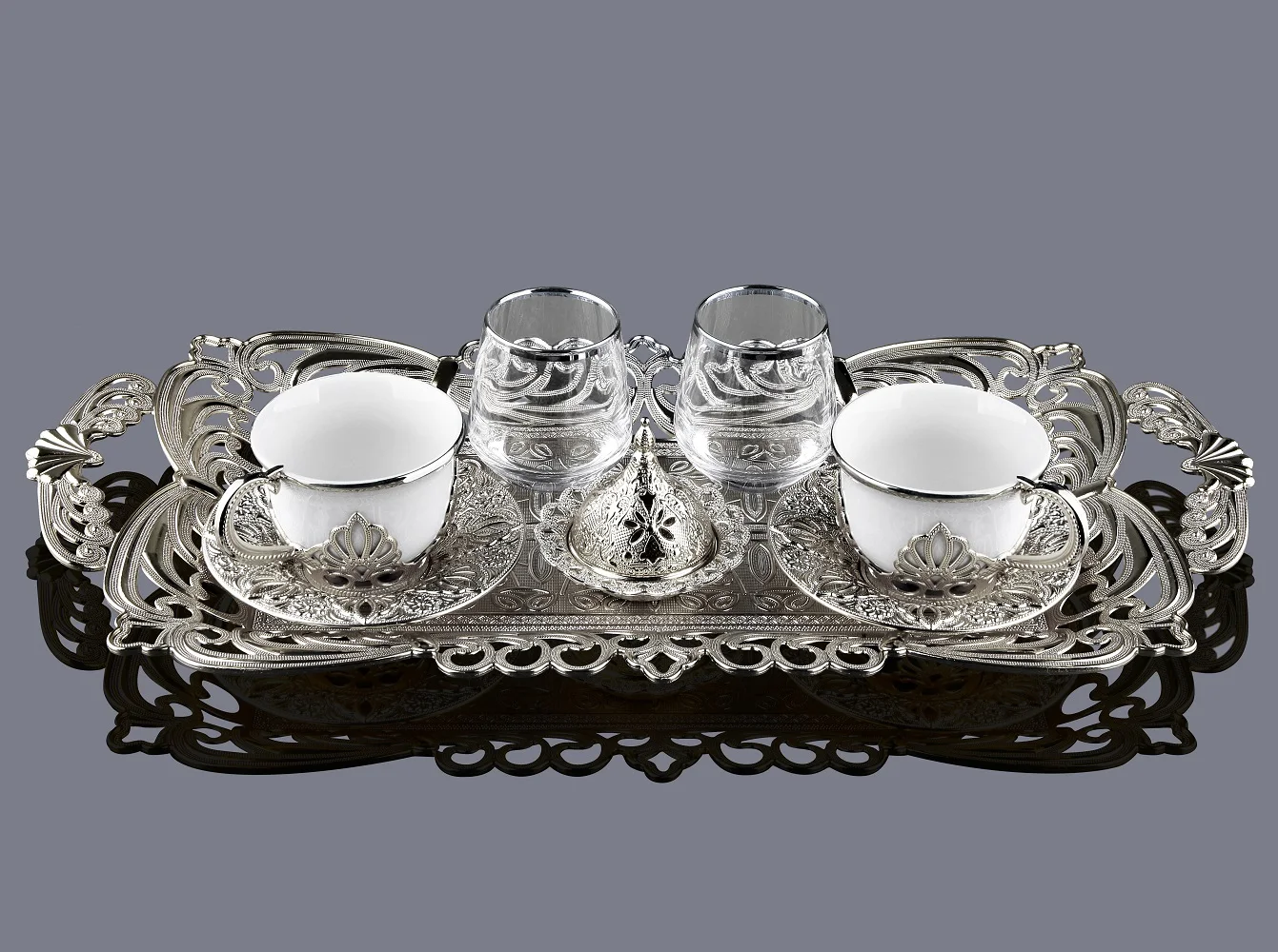 Coffee Set For Married Couples Silver