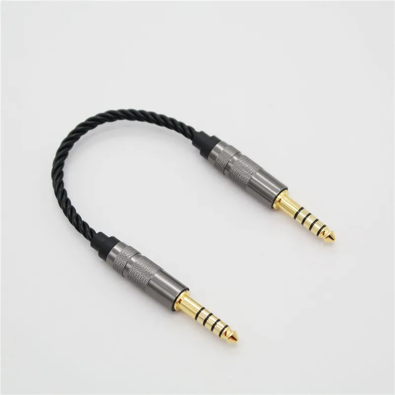 HIFI 4.4MM Balanced Headphone Adapter Audio Cable 4.4 Male to 4.4 Male Female