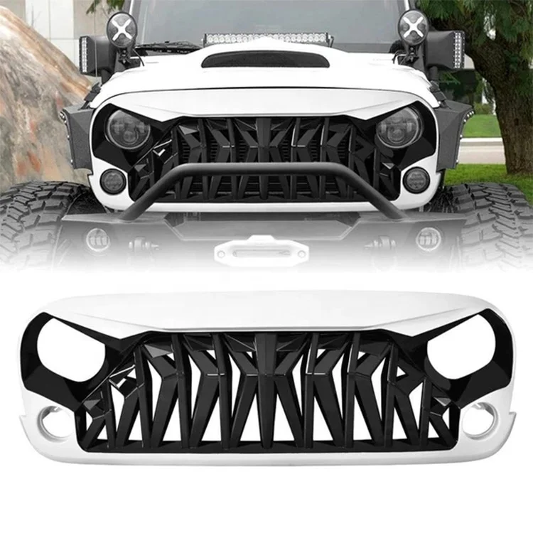 FRONT GRILLE For JEEP WRANGLERJK accessories 4x4 0ffroad Grille  WhIte Black