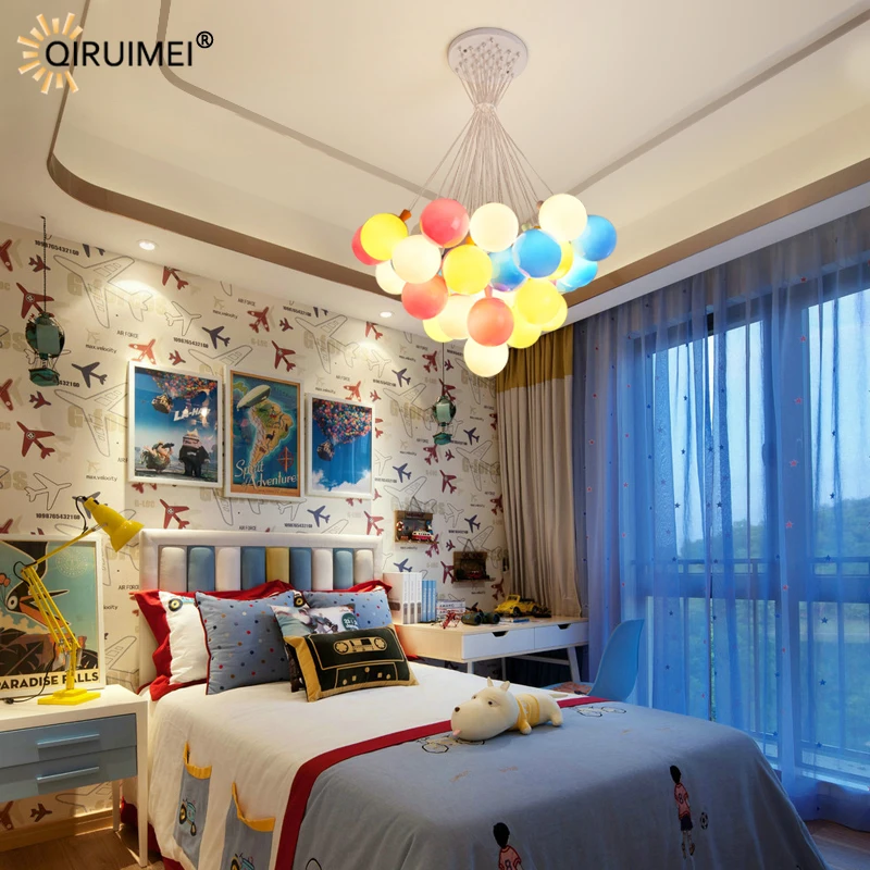 

Balloon Shape Decoration New Modern Chandeliers Lights Indoor Lighting Living Children's Room Kid Bedroom Hall Salon Loft Lamps