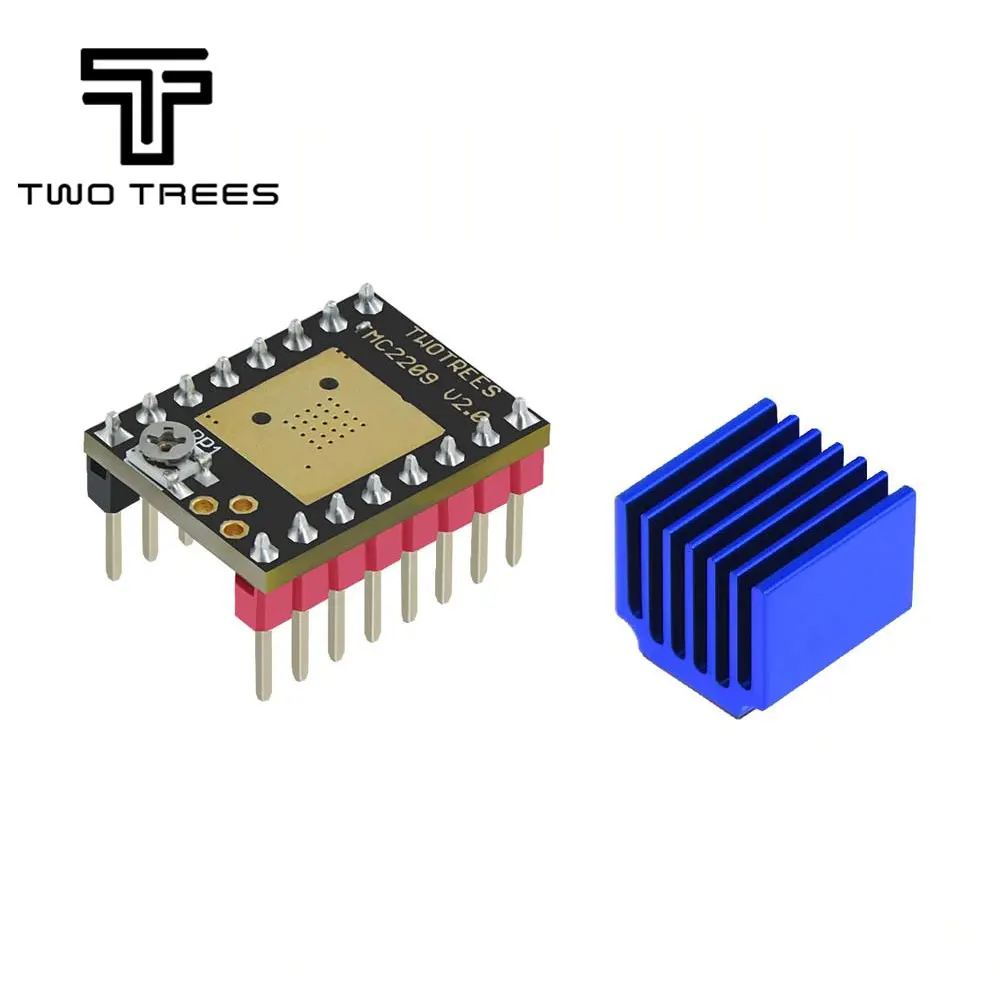 Twotrees 5pcs TMC2209 V2.0 Stepper Motor Driver StepStick Ultra Silent For Gen_L Robin Nano SKR V1.3 Mini E3 for Ender 3