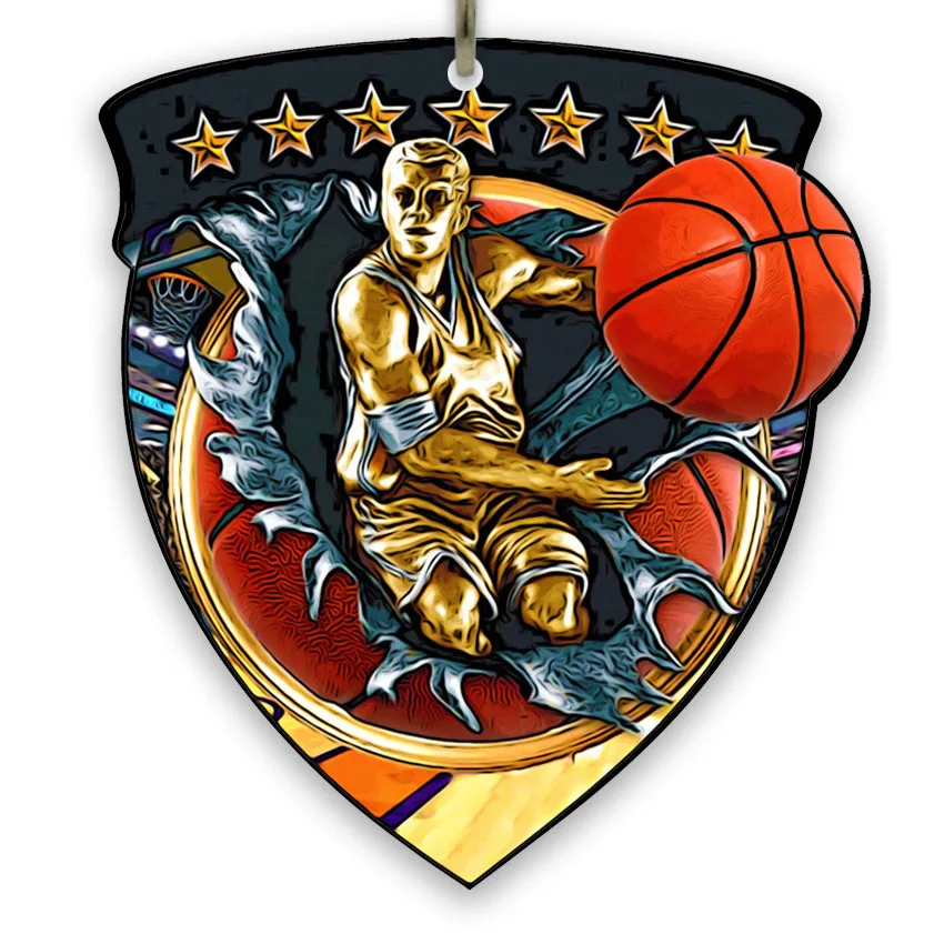 Medal/magnet (Dual use) - Basketball - Malr - Size: 3