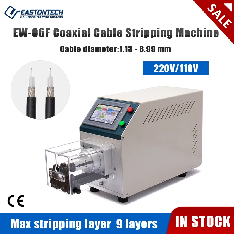 

EASTONTECH EW-06F Coaxial Cable Stripping Machine Pedal Control Free Shipping