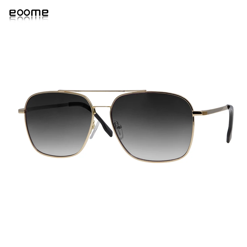 eoome Man New Arrival Metal Sunglass For noral face UV400 Nylon Lens Male Sun Glasses Men Oculo Retro Sunglasses For Men/Women