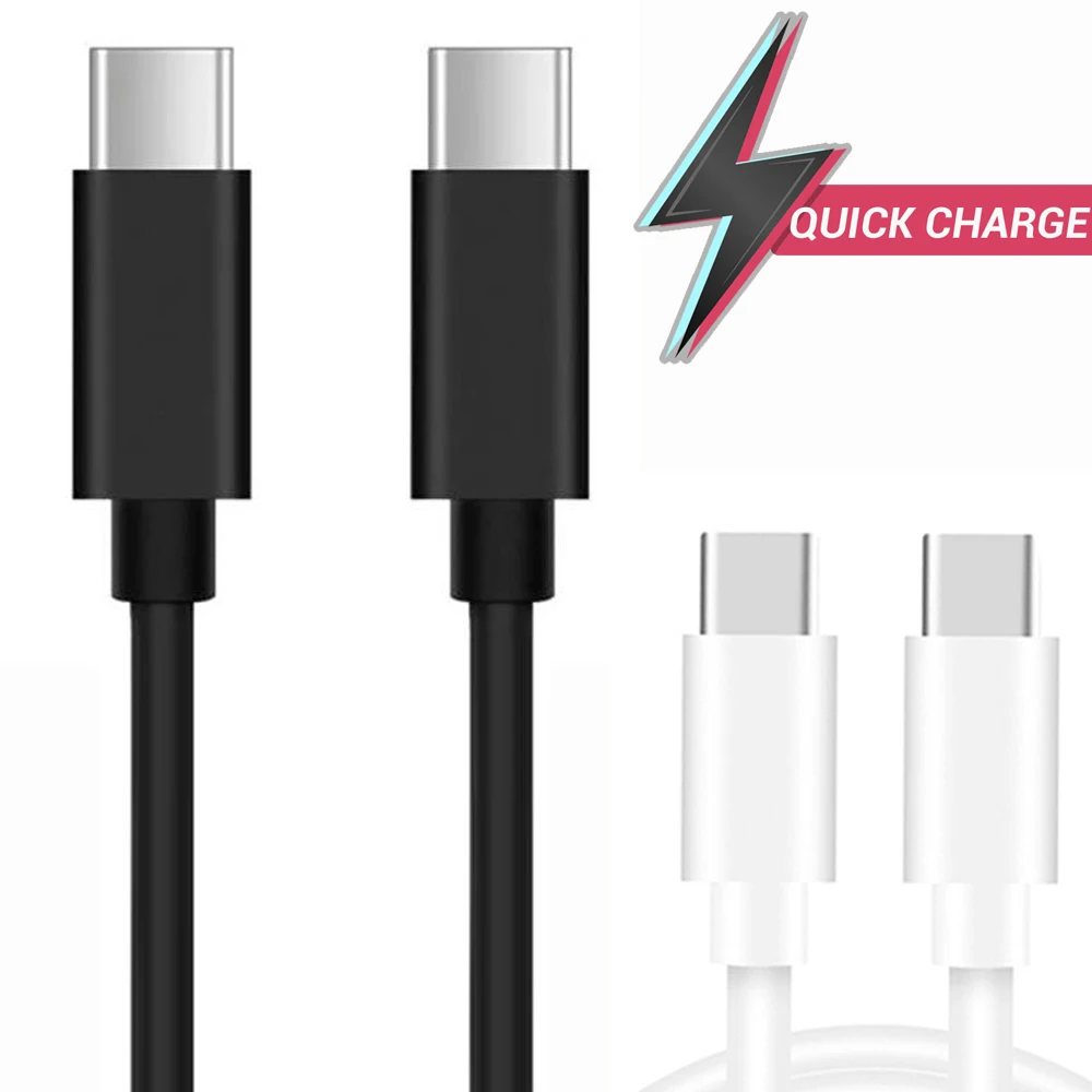 Quick charge USB Type-C to Type-c Cable for mobile compatible with Xiaomi smartphone, Huawei, Oppo