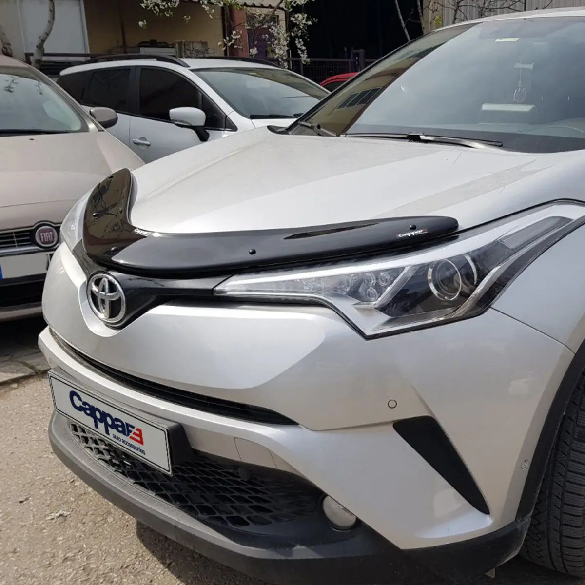 For TOYOTA C-HR 2016-2022 Front Bug Shield Hood Deflector Guard Bonnet Protector-auto styling spoiler diffuser modified