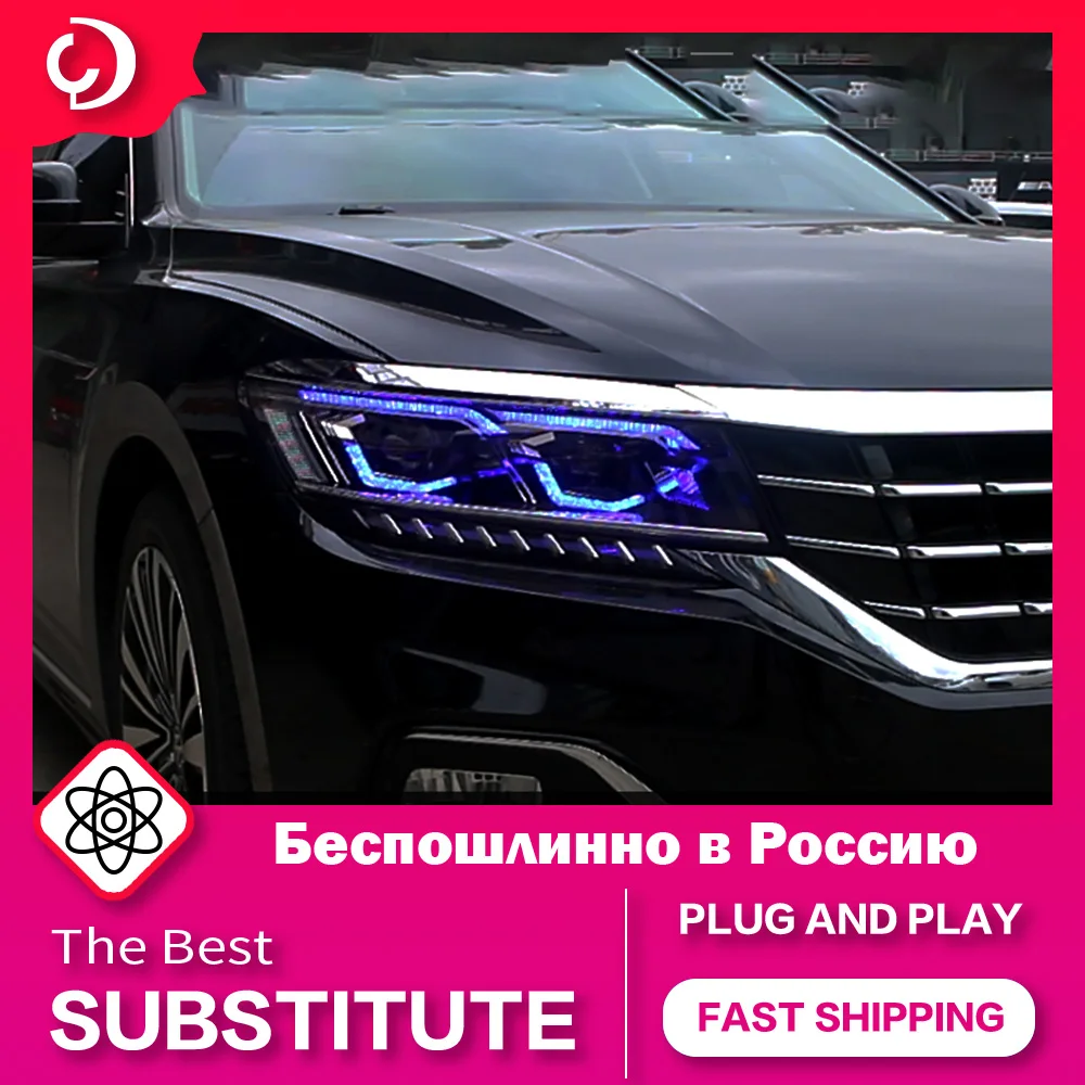 

Car Styling Headlights for VW Passat B9 2018-2020 New Passat US Version LED DRL Head Lamp Led Projector Automotive Accessories