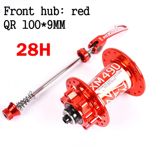 Imagen 2 del producto Koozer XM490 28 32 36 agujeros bujes de bicicleta 4 rodamientos bujes de freno de disco MTB buje de bicicleta de montaña trasero delantero 9*100mm o trasero 135x10mm