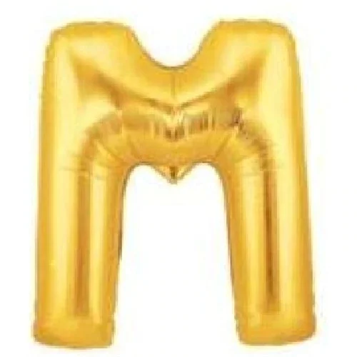 M Letter Foil Balloon Gold Color 40 Inches 435462972