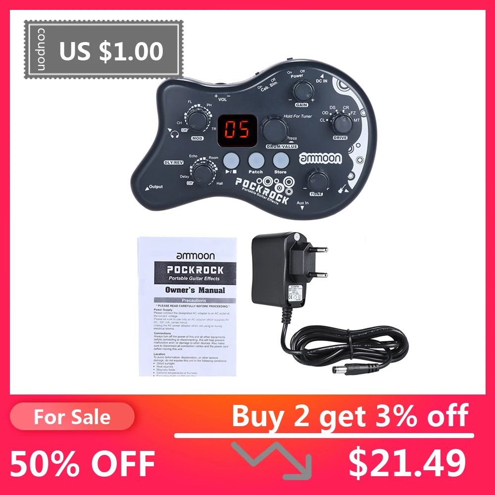 Why the Ammoon PockRock Multi-Effects Processor is a Game-Changer for Guitarists