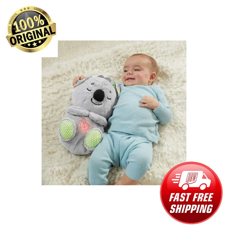 Fisher-Price Sleeping and Playmate Koala Musical Plush Toy and Sleep Assistant with Realistic Breathing Gestures