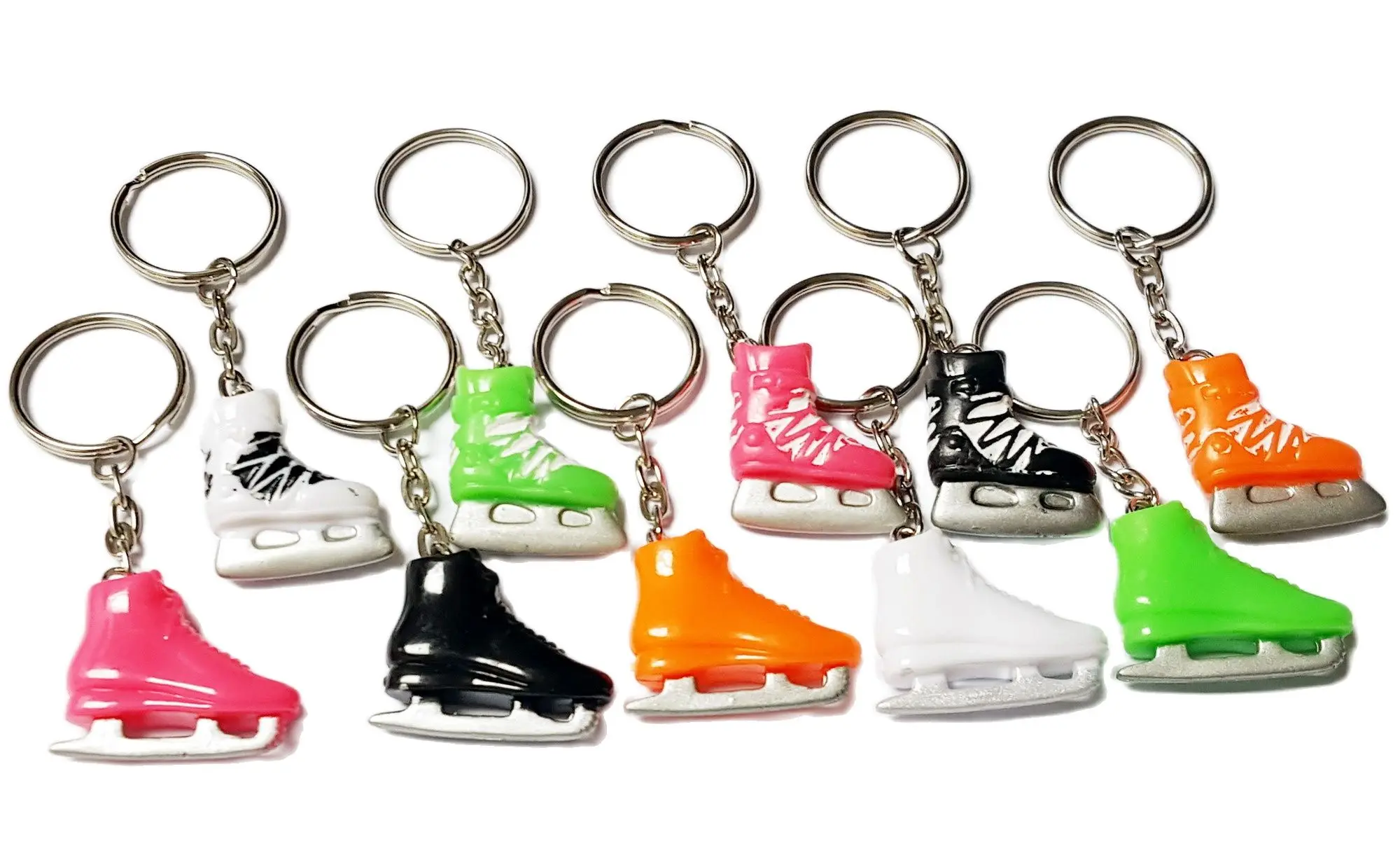

12PC Key Chain Ring Skate Shoe Roller Cake Decoration Fashion Favour Pinata School Bag Party Favors Gift Novelty Birthday Prize