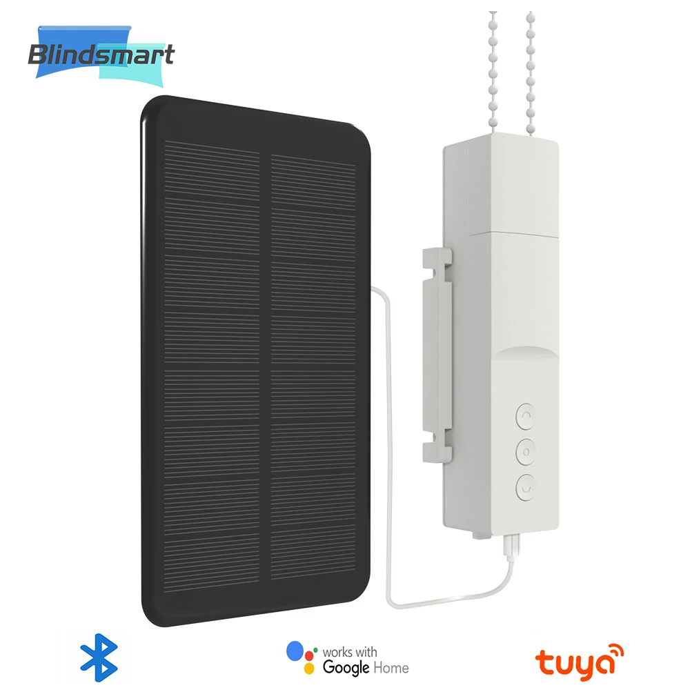 

Blindsmart New Version Tuya Ble Smart Roller Shade Driver Solar Panel Optional Blinds Motor Power By Battery Alexa Google Home