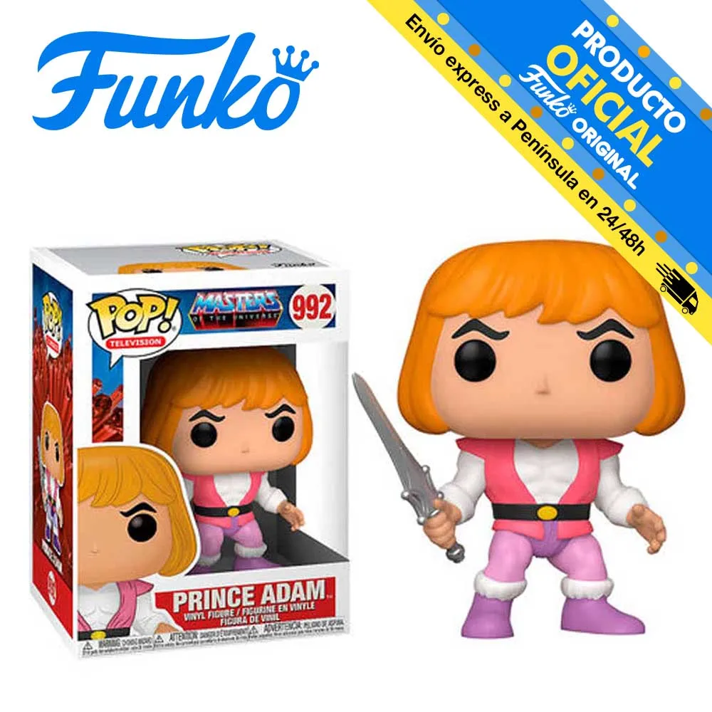 Funko Pop! Master of the universe-Prince Adam, number 992, 47746 reference, original, toys, boys, girls, gifts, collector, figures, dolls, shop, with box, new, man, woman, official license