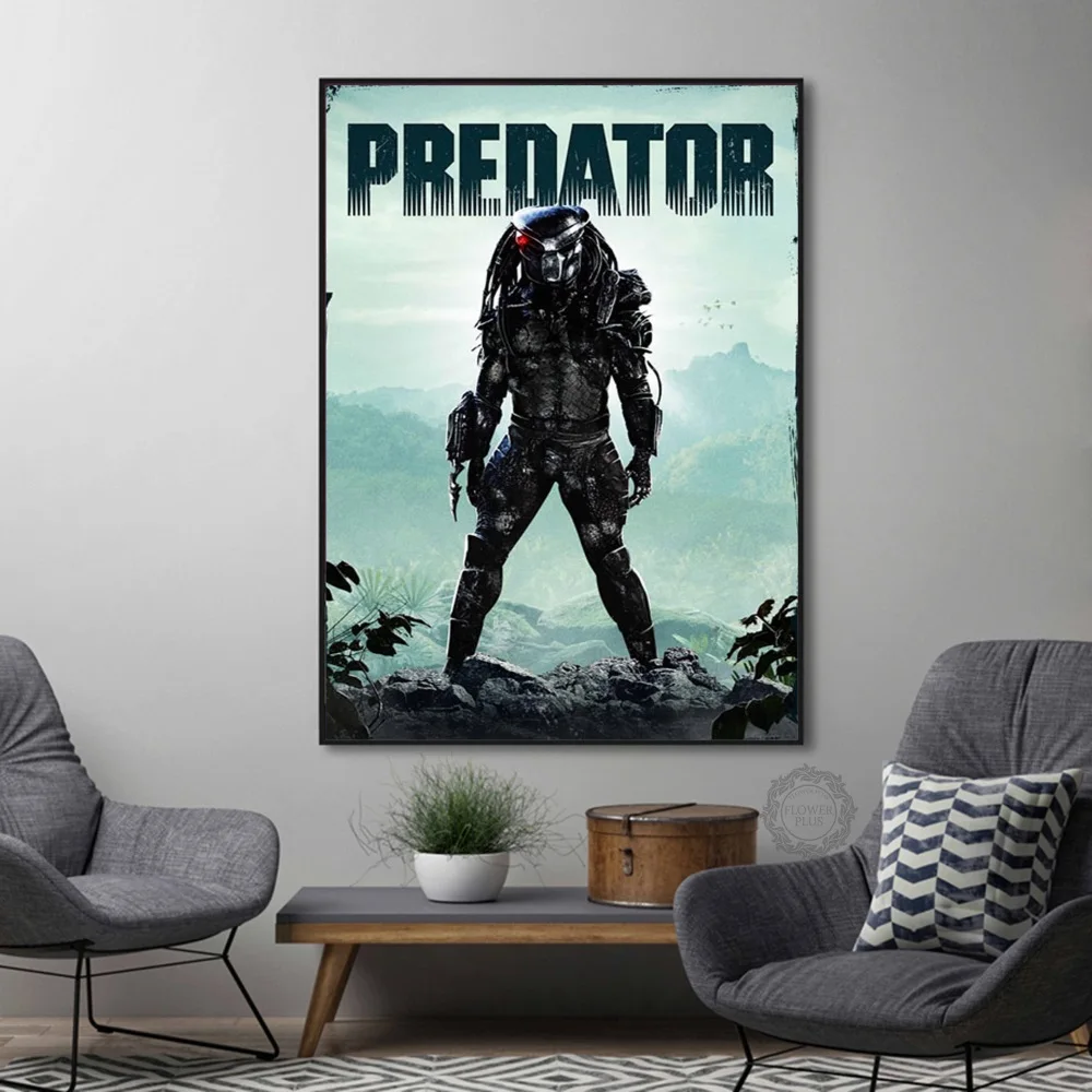 

The Predator Hot Classic Horror Movie Art Painting Silk Canvas Poster Wall Home Decor quadro cuadros