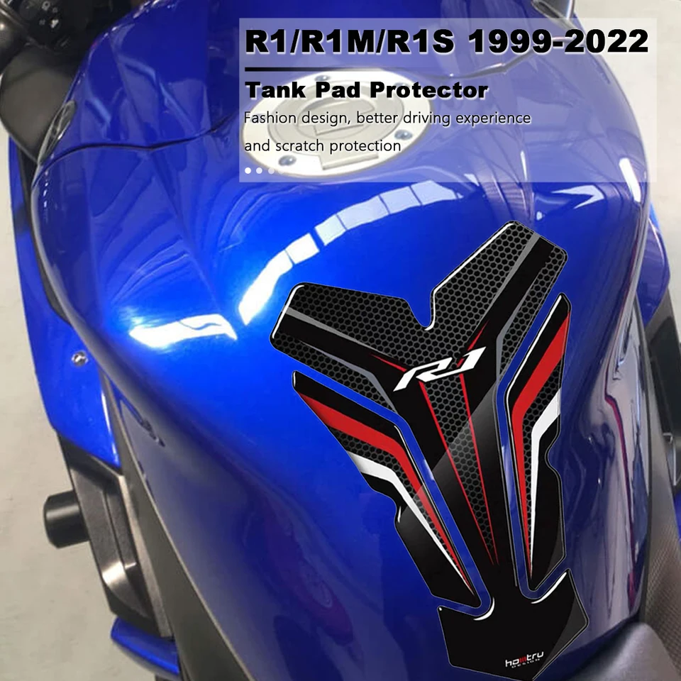 Tank Pad Protector For Yamaha YZF R1 R1M R1S YZFR1 1999-2022 2013