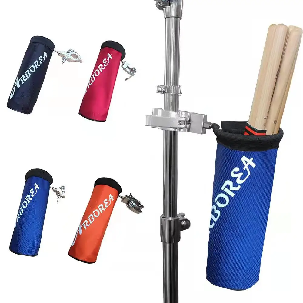 High Quality Portable Drumstick Holder Cylindrical Drum Stick Bag Waterproof Oxford Fabric with Clamp Adjustable For Drum Stand