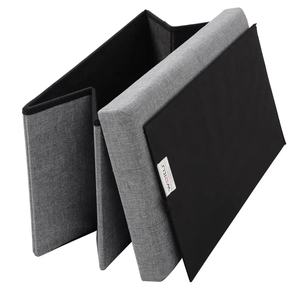 Klappbare Brust Aufbewahrung würfel Ottomane bunte Aufbewahrung sbox abnehmbarer Deckel funktionale Aufbewahrung Fuß hocker Bank gepolsterter Sitz