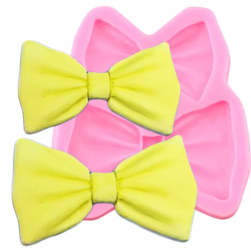 Mustache Tie Bows Soap Silicone Mold DIY Wedding Fondant Molds Cake Decorating Tools Candy Clay Resin Chocolate Gumpaste Moulds