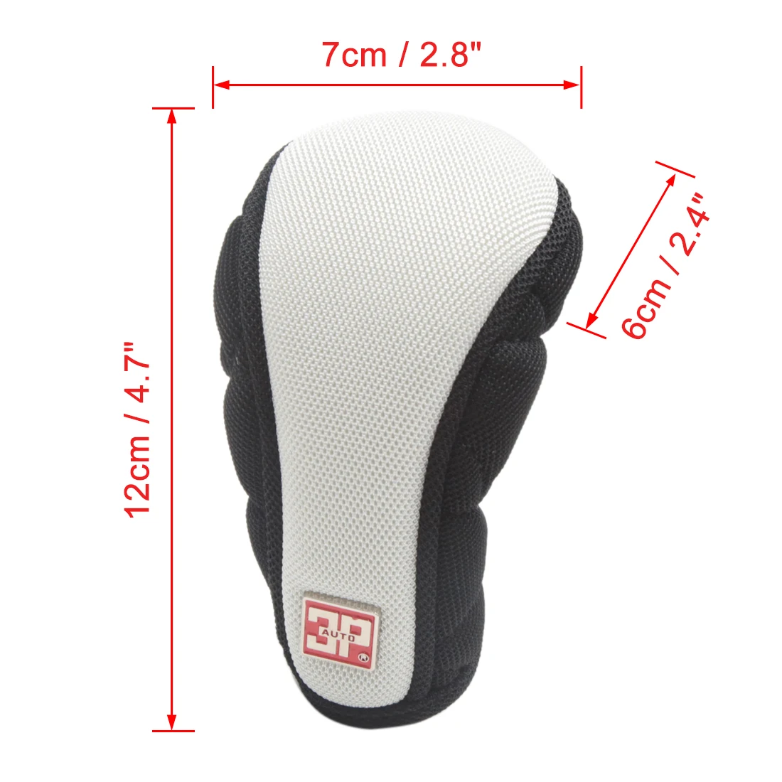 Uxcell Universal Automatic 6 Style Nylon Zipper Car Shift Hand Gear Knob Lever Cover Protector 12x7cm