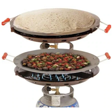 Picnic Type Portable Sheet Metal Furnace 45cm Phyllo Roasting Plate meat kavur kizart pisir doner chicken stir-fry turk traditional flavor turkey