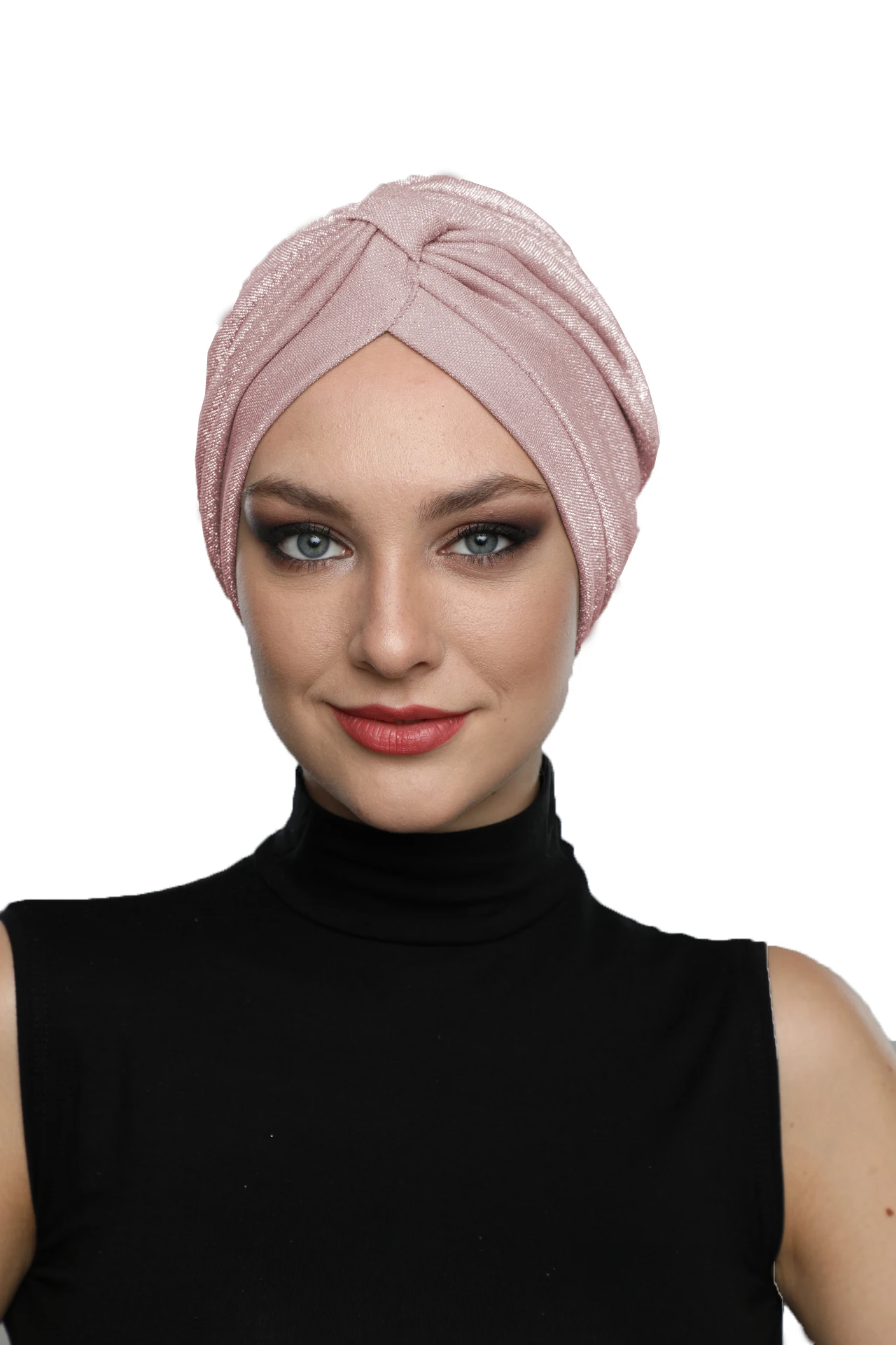 

2024 New Fashion Silvery Reina Cross Banded Ready Turban Hijab Bonnet Scarf Cancer Cap Special Women Product Beret Bandana