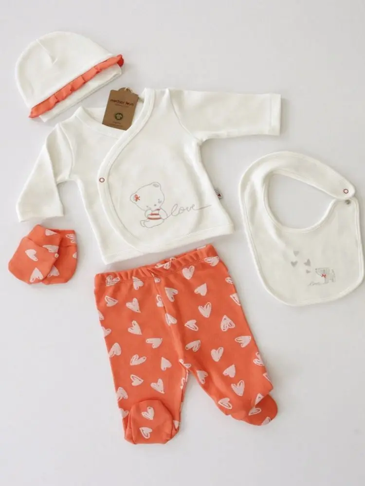 Newborn Set For Baby Unisex Clothes Hospital Luxury 2021 Soft Cotton 0-3 Month Breathable Antiallergic Fabric for Babies Summer