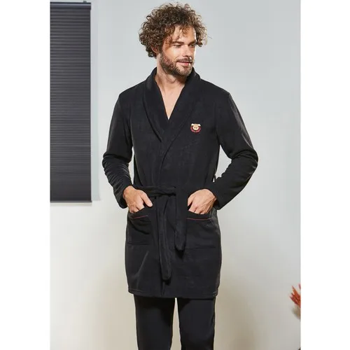 PJS 21329 Male Fleece Dressing Gown