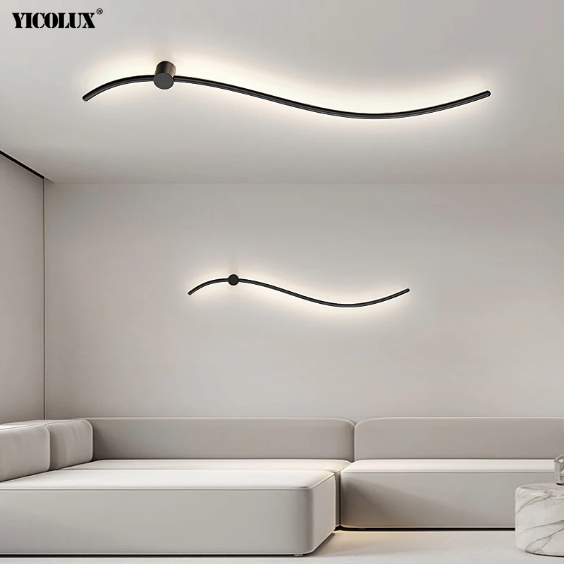 

Simple Creative New Modern LED Wall Lamps For Living Study Room Bedroom Parlor Stairs Lights Iron Home Indoor Lighting Luminaire